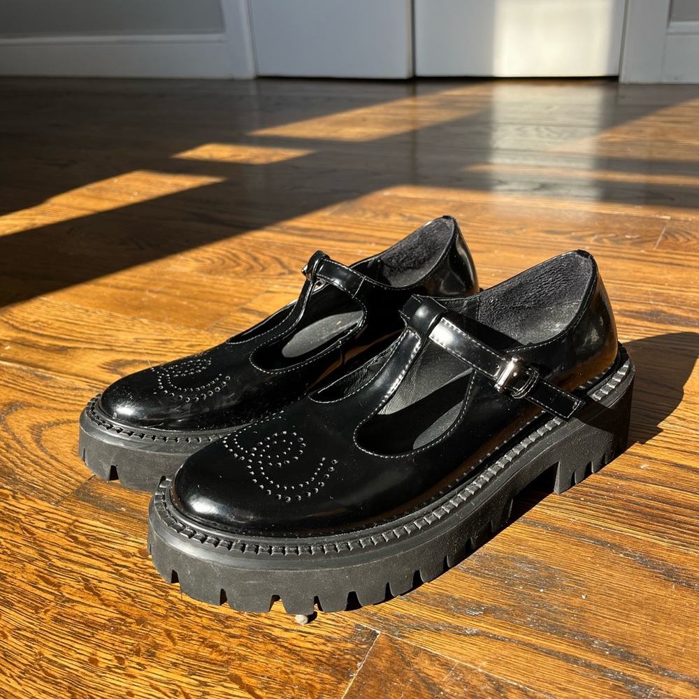 Bibi Lou Black Mary Janes